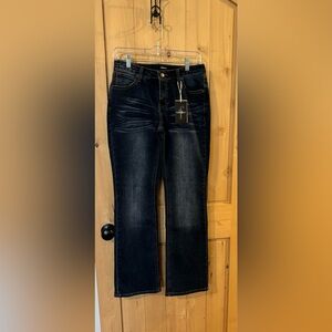 Classic Black Straight Leg Jeans for Women